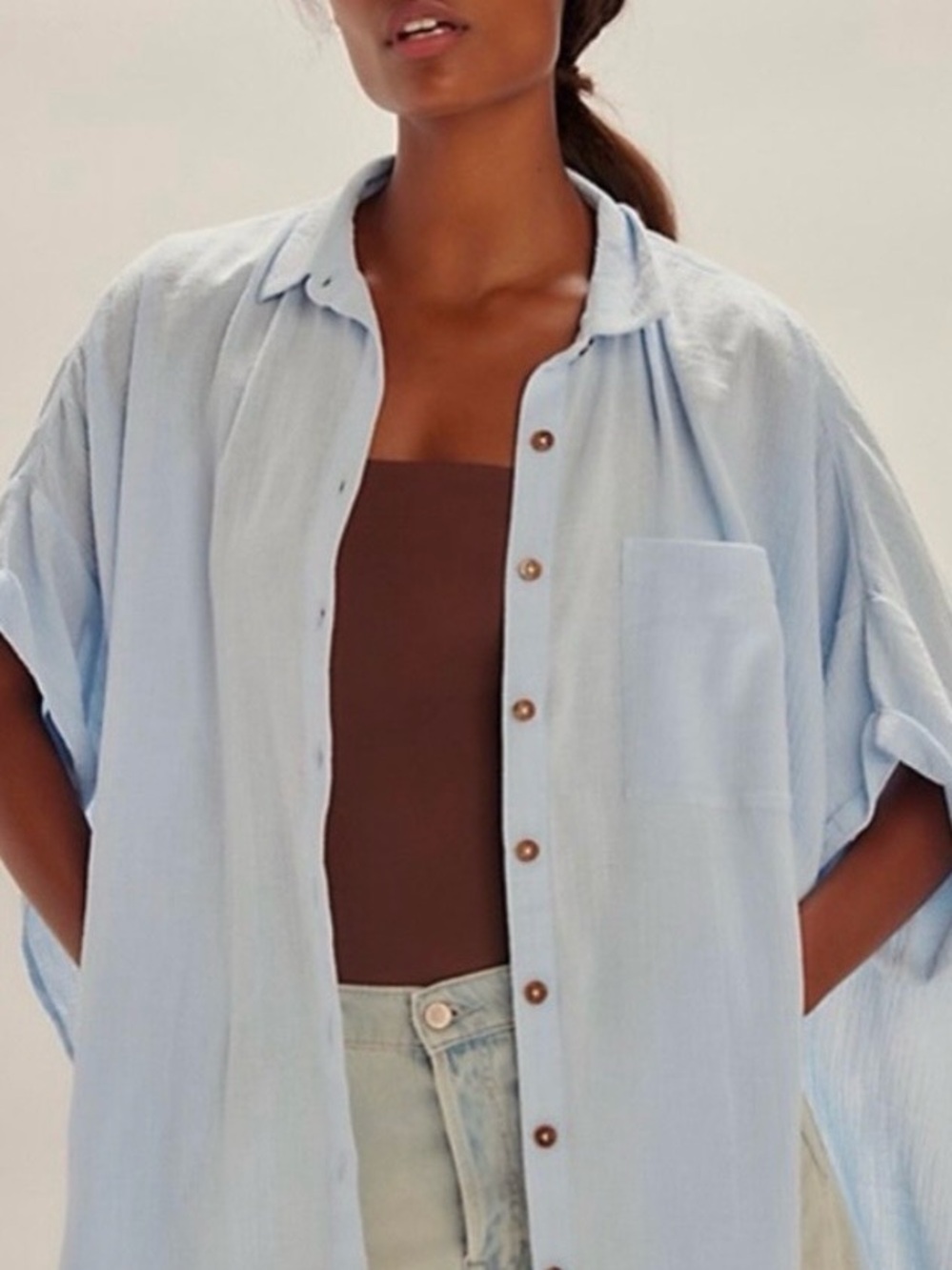 FREE PEOPLE Effortless Ease Shirt, Size XS/S